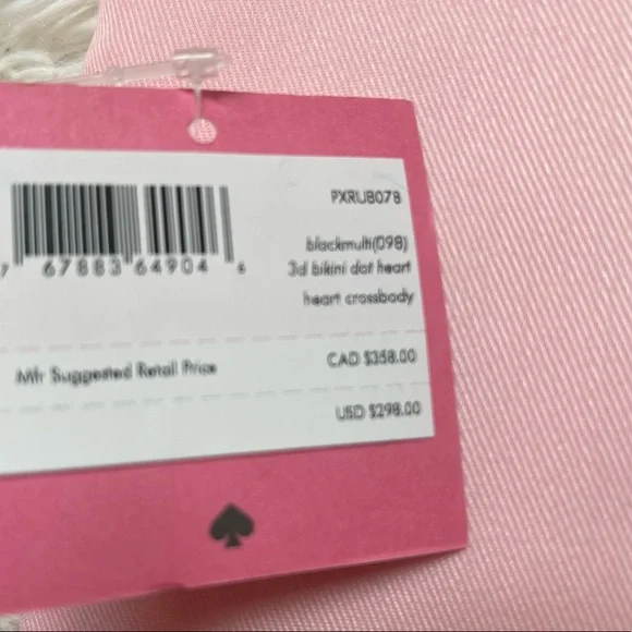 Kate Spade Women's Bag Crossbody Purse - 3D Polka Dot Heart - Retails $298 - Picture 6 of 8